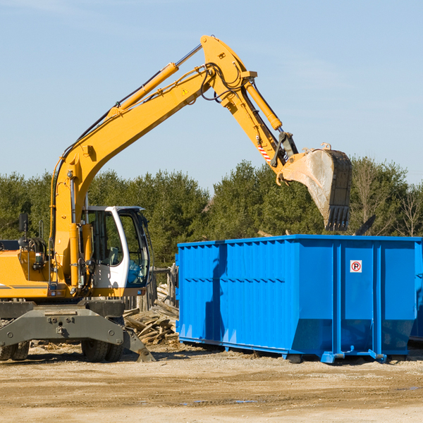 what happens if the residential dumpster is damaged or stolen during rental in Camden AL